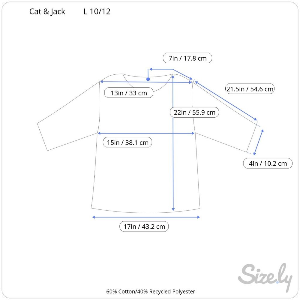 Cat & Jack Girls’ Sequin Heart Long Sleeve Top – Size L (10/12) - Picture 15 of 15